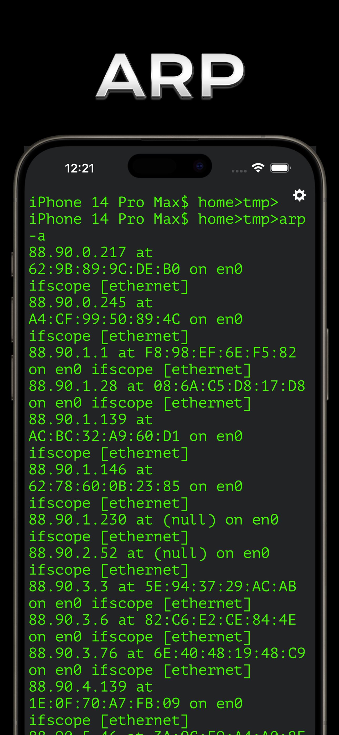 Mídia 9 de Openterm - Emulador de terminal no iOS