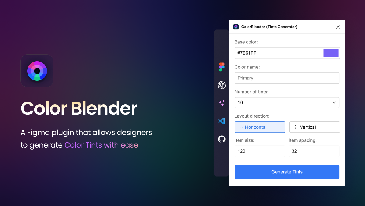 Mídia 1 de Plugin de figma de colorblender