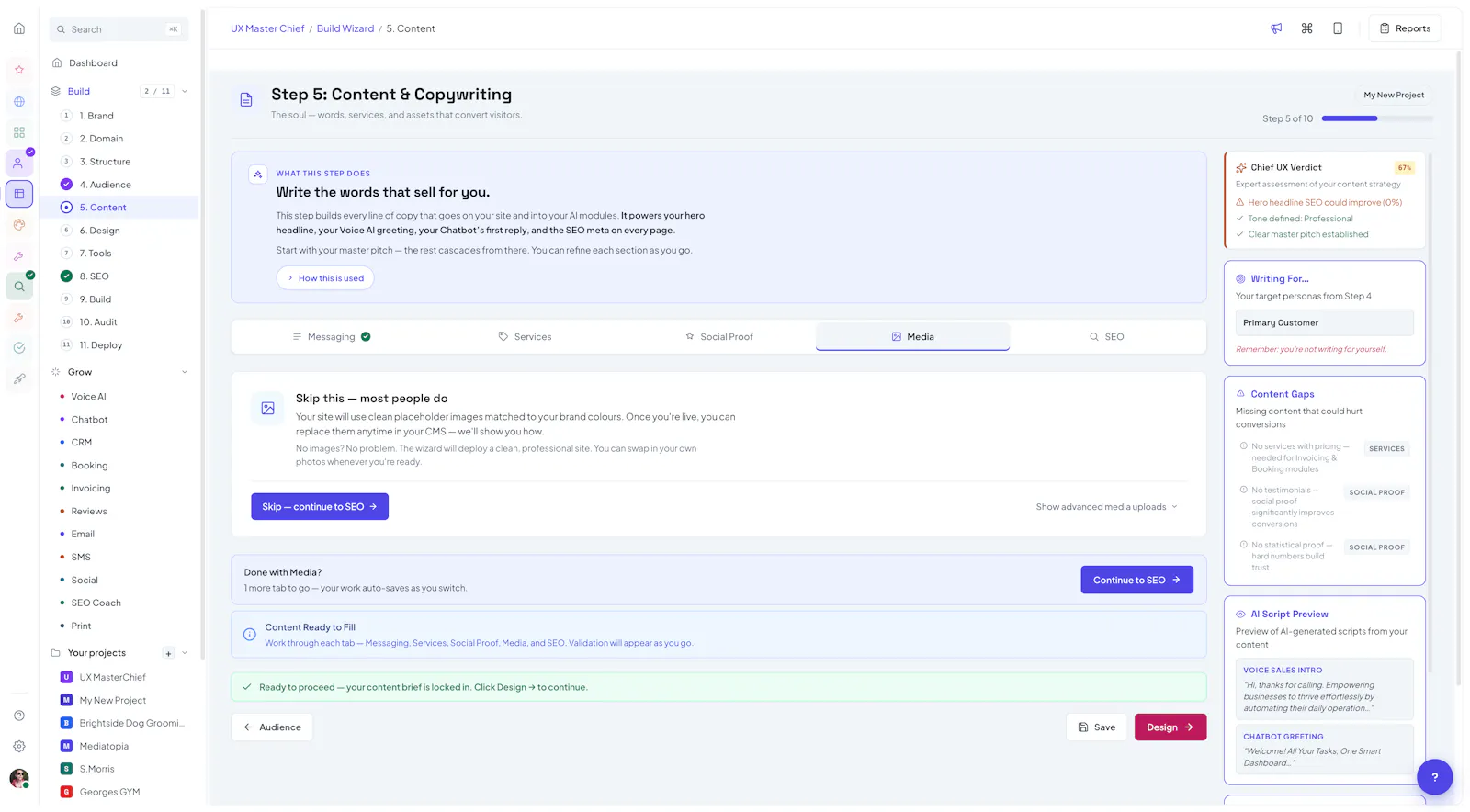 UX MasterChief screenshot 4