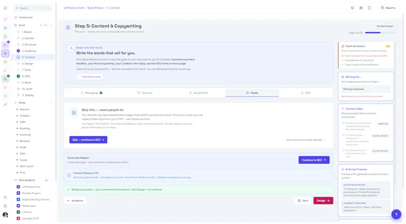 UX MasterChief screenshot 4