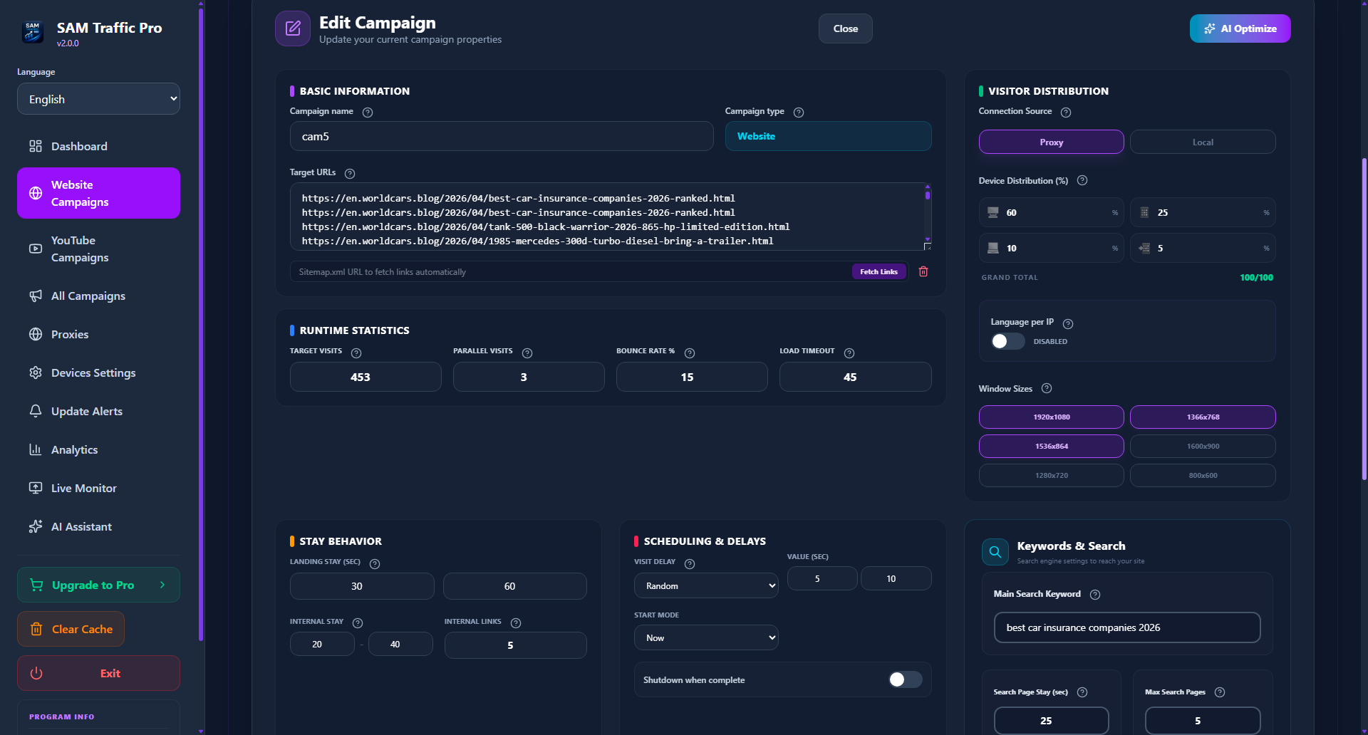 SAM Traffic Pro gallery image