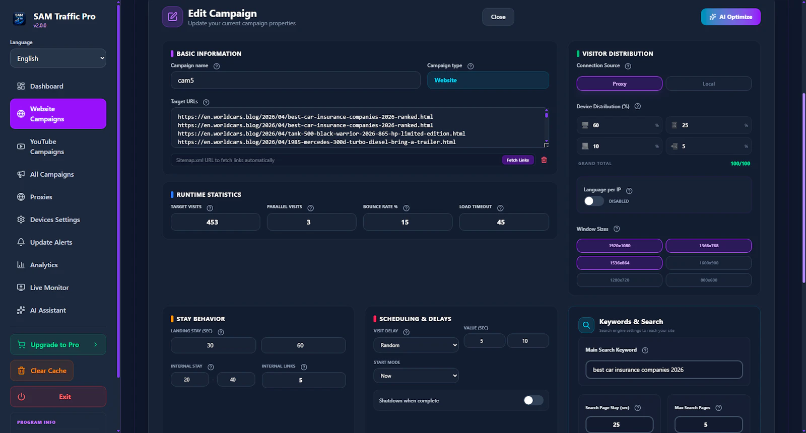 SAM Traffic Pro screenshot 8