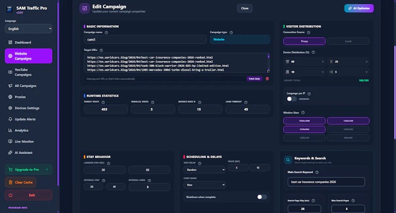SAM Traffic Pro screenshot 8