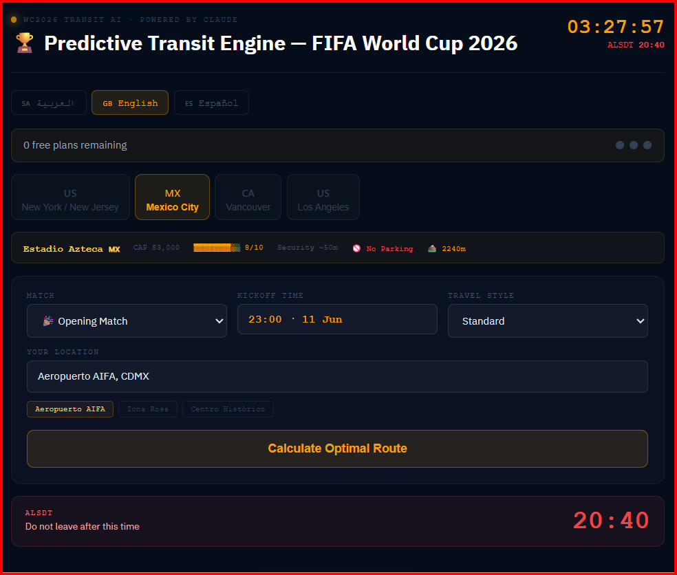  Predictive Transit Engine World Cup2026 gallery image