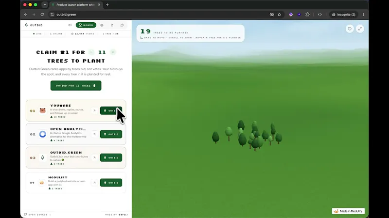 Outbid Green screenshot 1 (video preview)