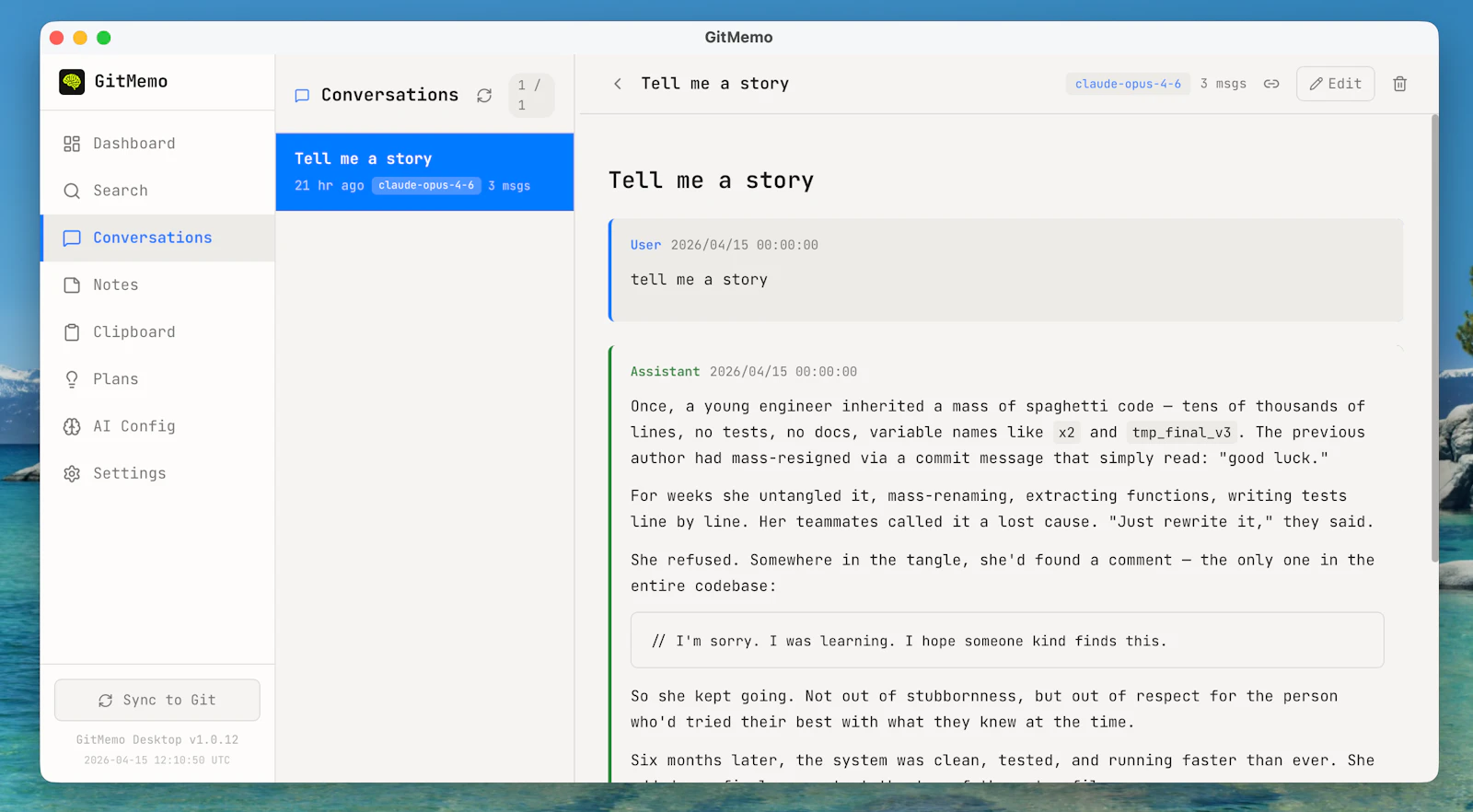 GitMemo screenshot 6