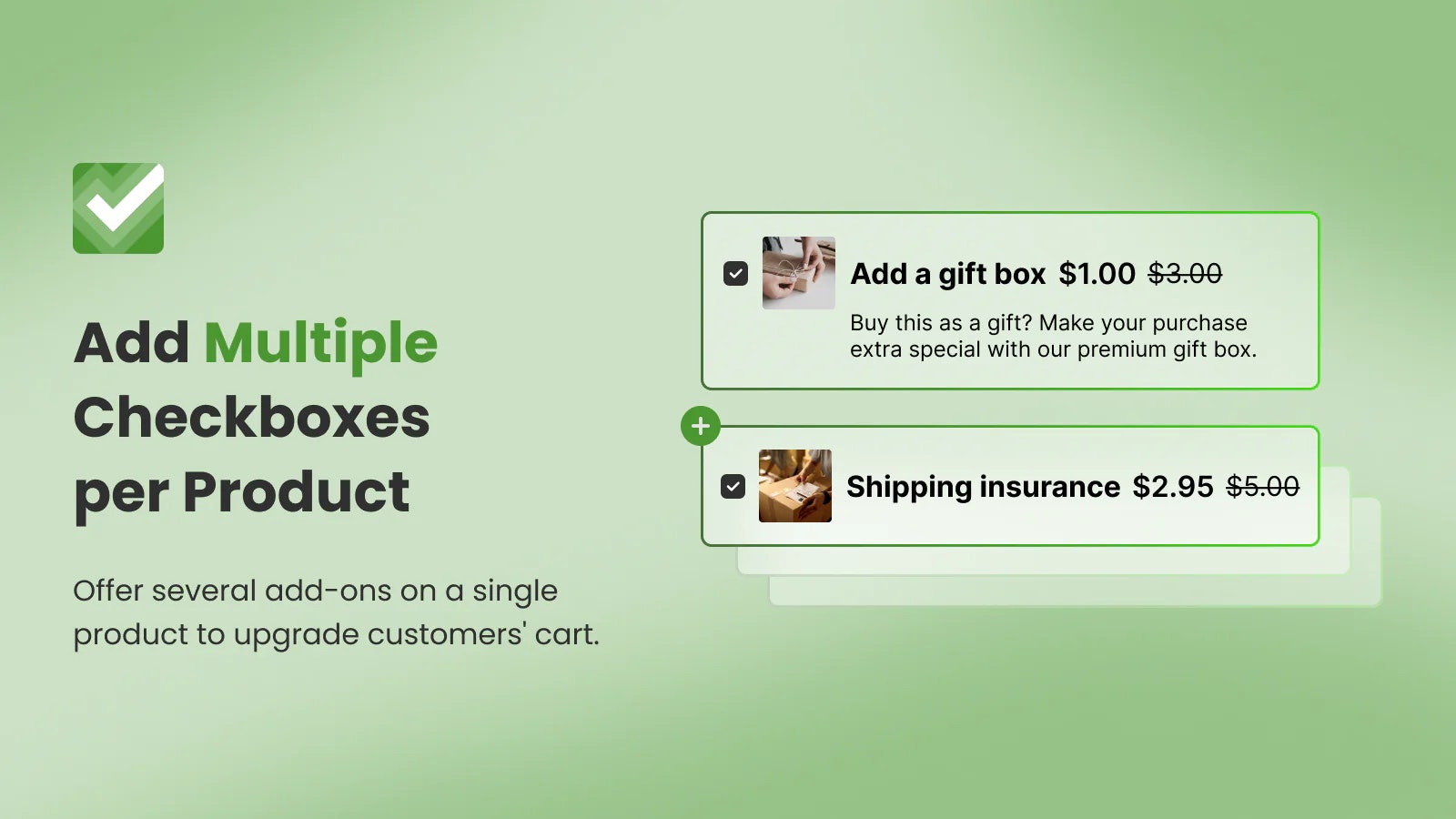 OneTick Checkbox Upsell - Выращивайте значение вашего заказа с помощью флажести Upsell медиа 3