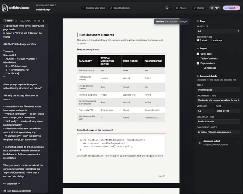 Polished.page screenshot 4