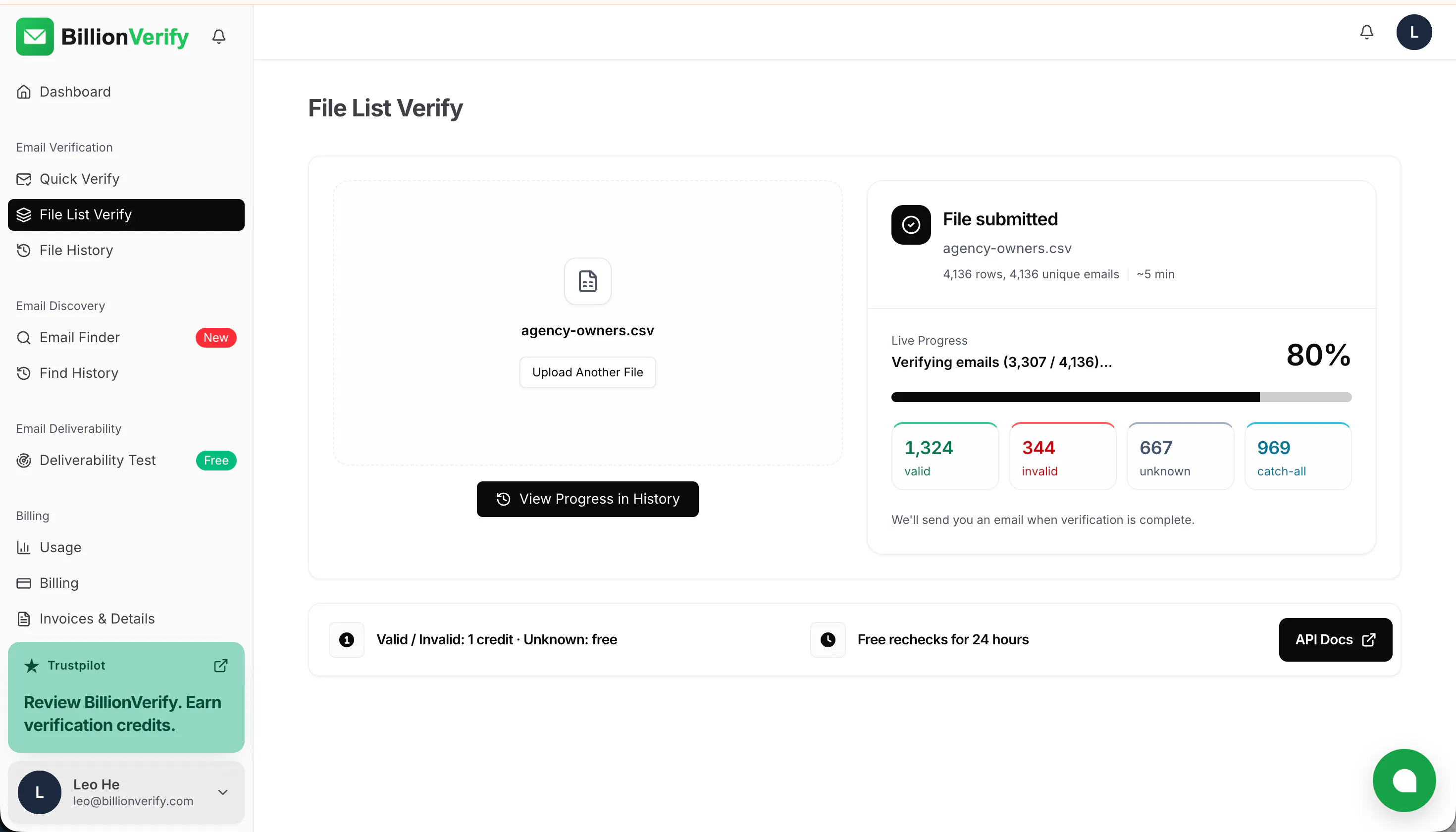 BillionVerify gallery image