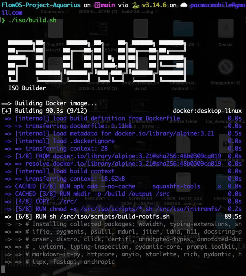 Project Aquarius — FlowOS Desktop screenshot 1