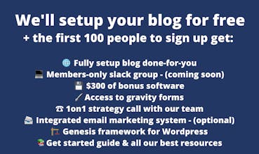 Start A Blog gallery image