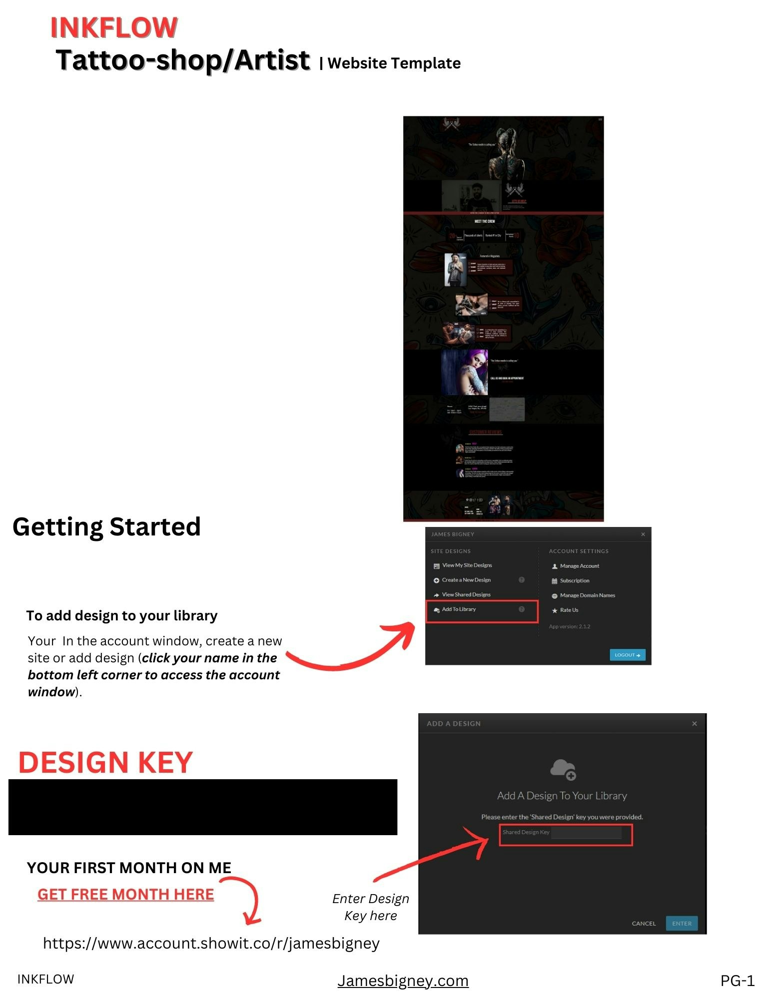 Media Inkflow | Kedai Tatu | Templat laman web - Sepenuhnya disesuaikan |Tiada kod |Mudah digunakan 3