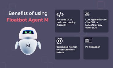 Uma representação visual do impacto do Agente M no campo de processamento de linguagem, revolucionando a forma como os usuários interagem com seus dados, documentos e aplicativos.