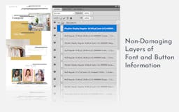 PSD to CSS Font and Button Info media 2