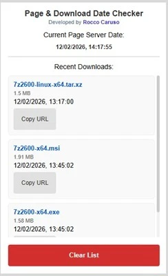 Page & Download Date Checker