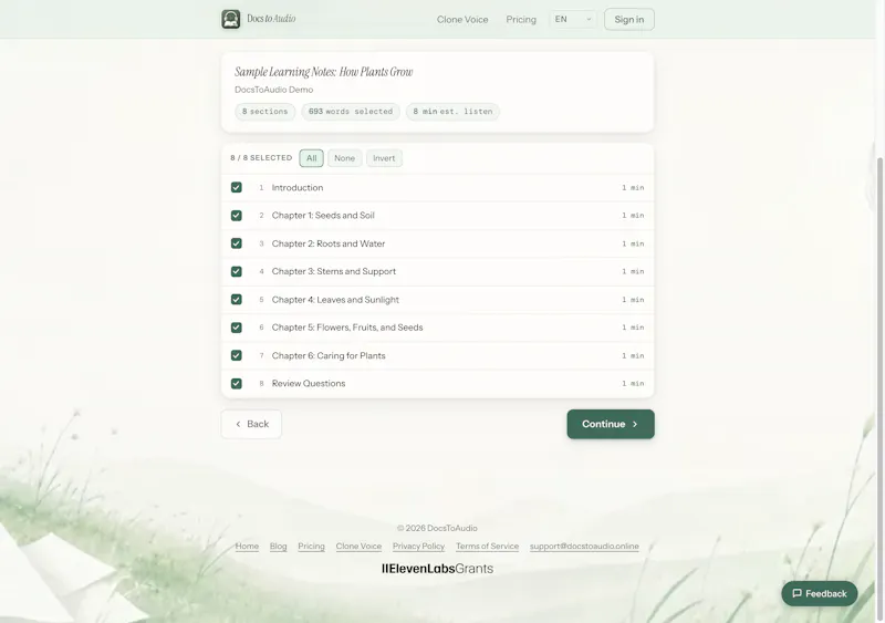 DocsToAudio screenshot 3