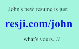 Resji - webpage for resume. media 1