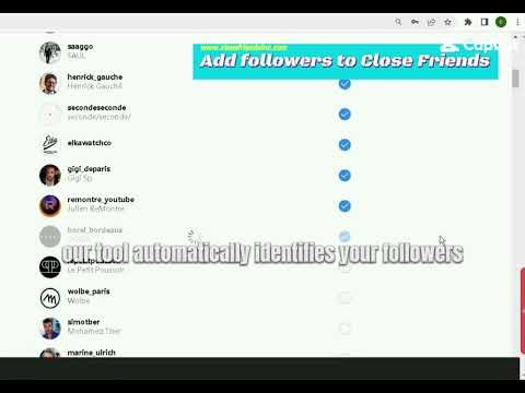 Instagram Close Friends Mass Add gallery image