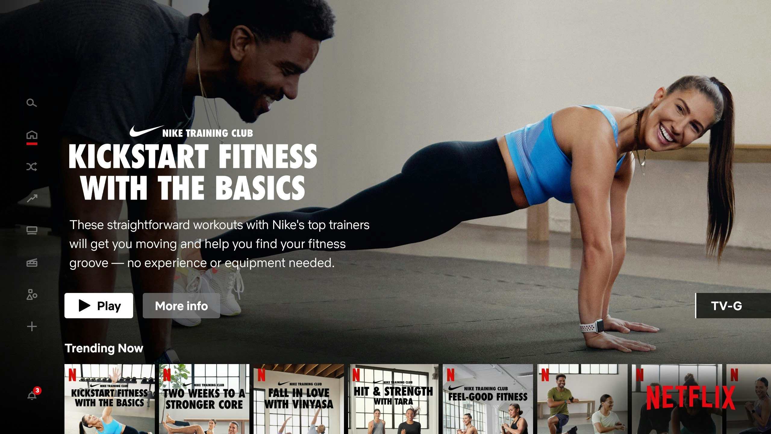 Nike Training Club on Netflix media 1