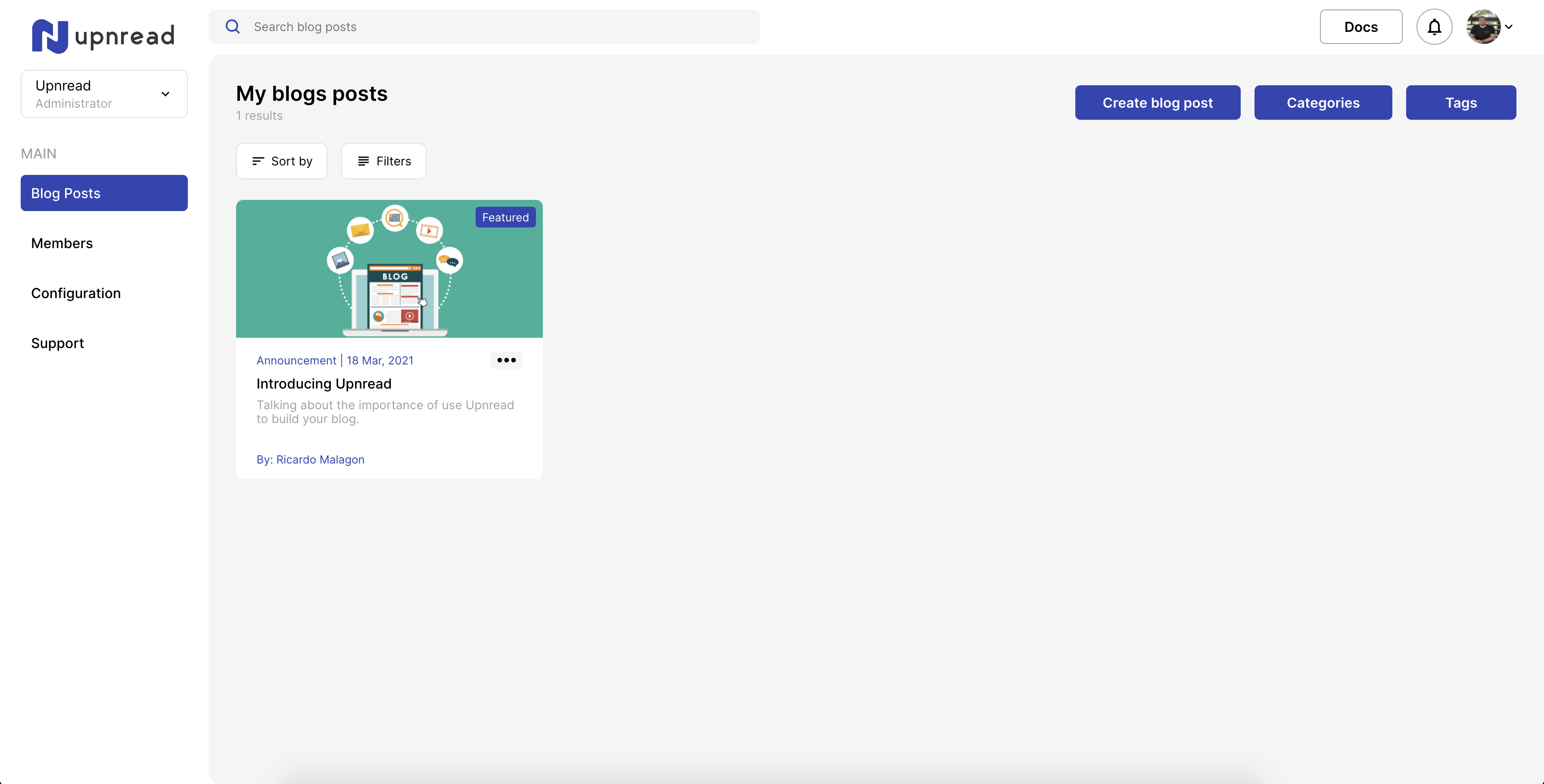 Upnread gallery image