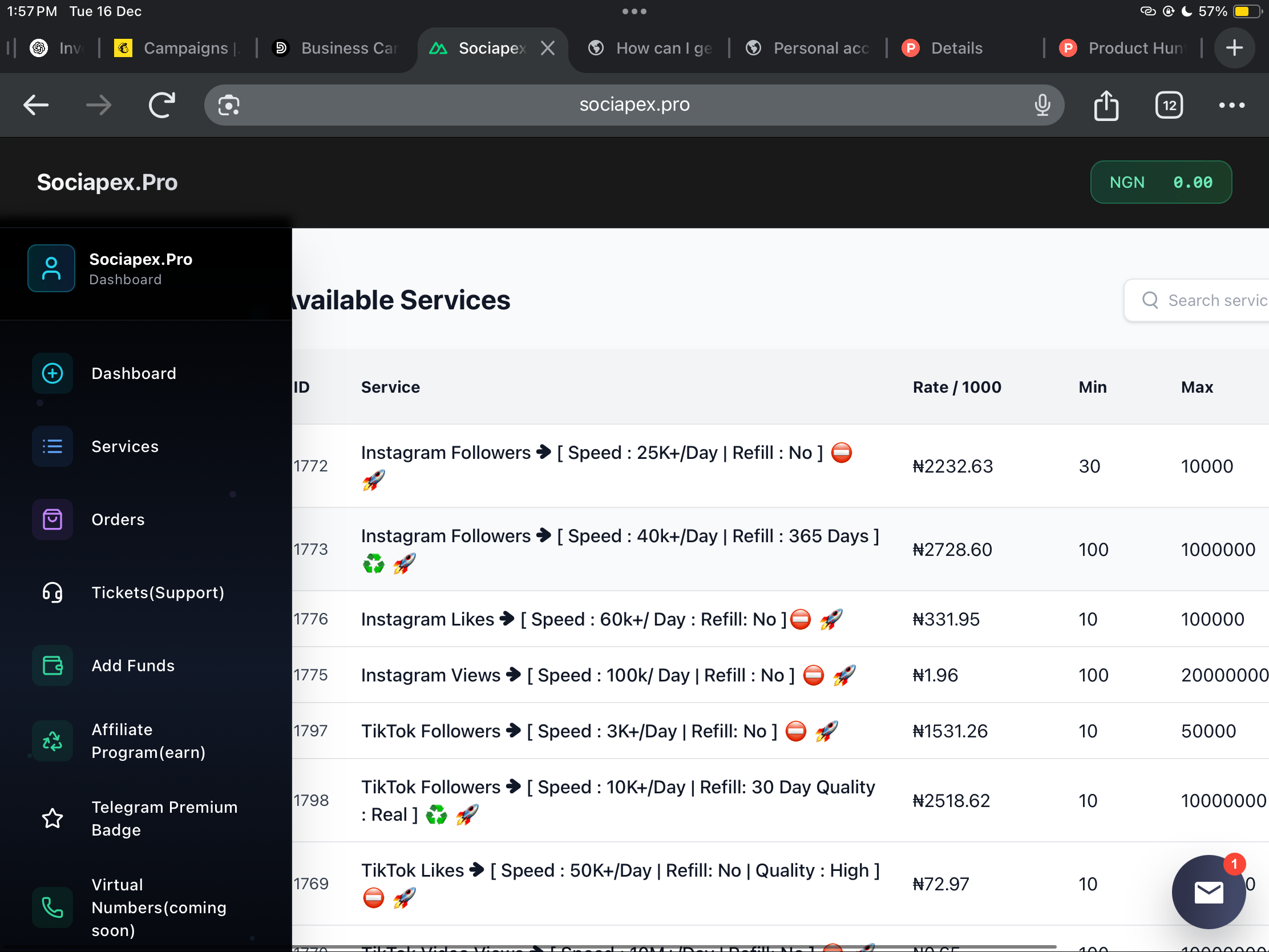 Sociapex.Pro - Screenshot 2 showing product features and functionality