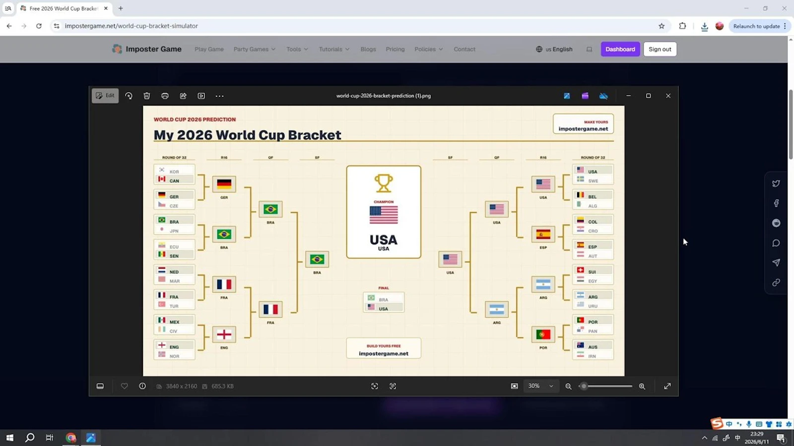2026 World Cup Bracket Simulator screenshot 1 (video preview)