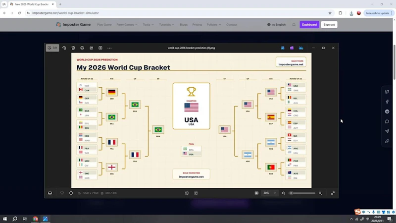 2026 World Cup Bracket Simulator screenshot 1 (video preview)