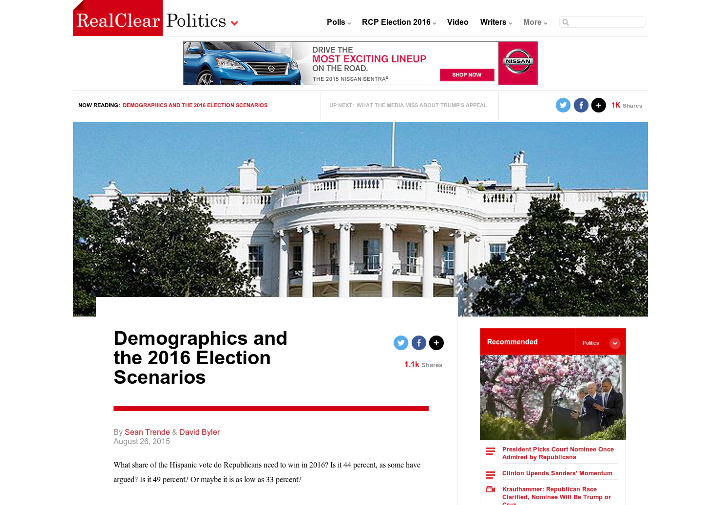 Demographics and the 2016 Election Scenarios Calculator