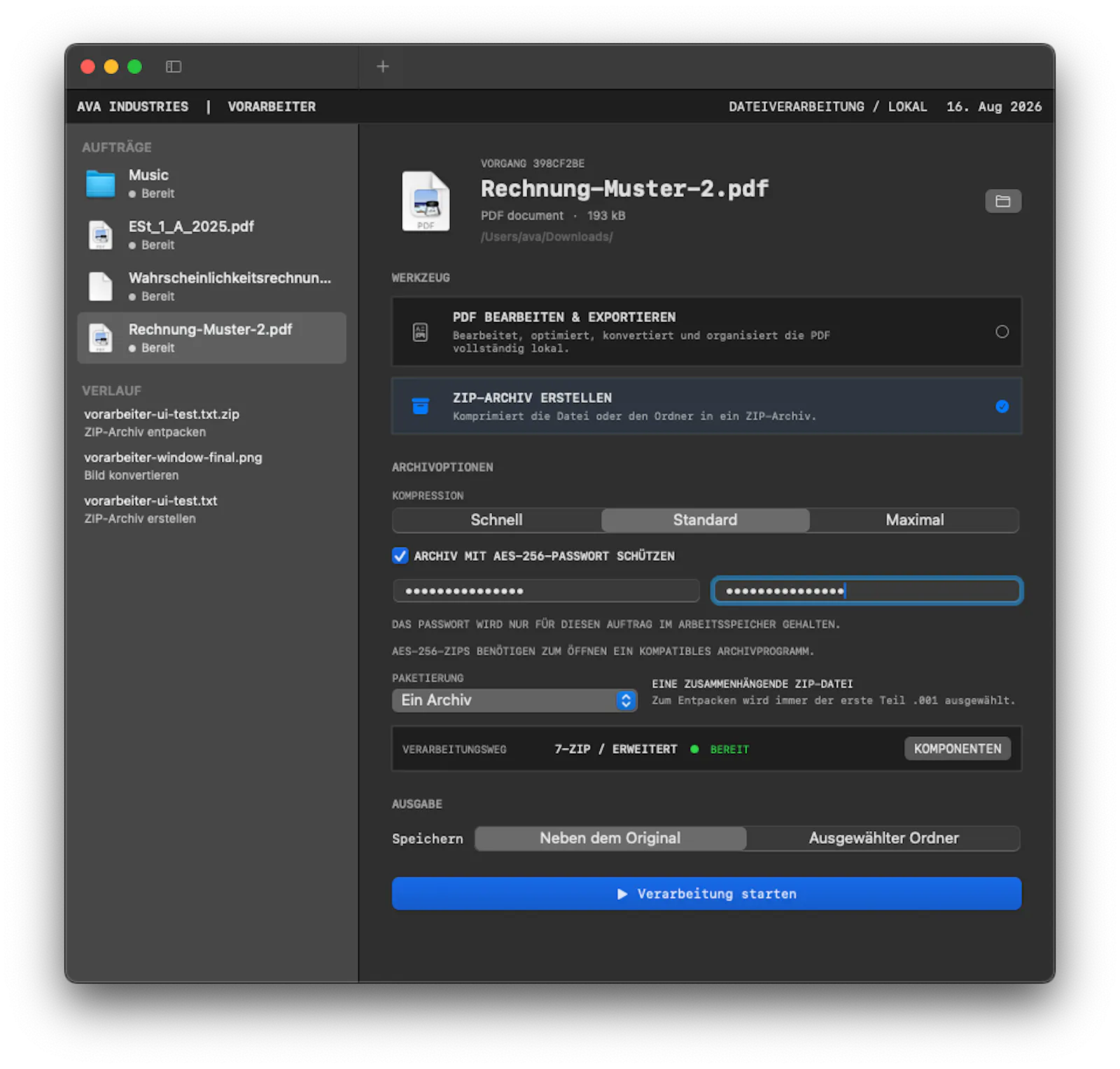 VORARBEITER screenshot 1