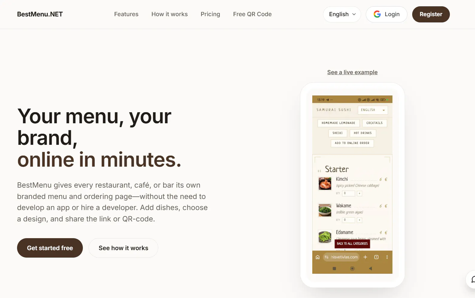 Online menus & ordering for restaurants gallery image