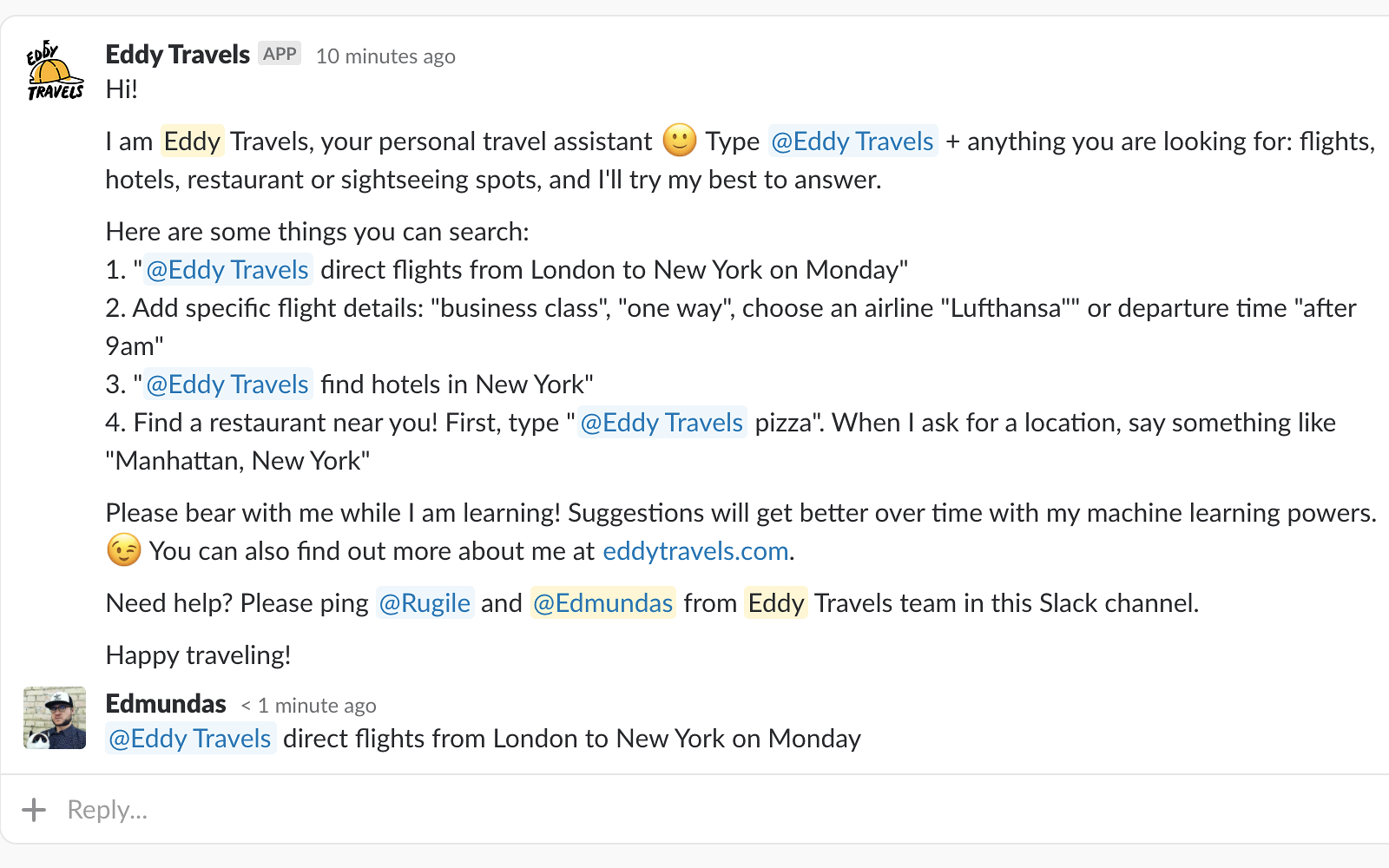 Eddy Travels for Slack gallery image