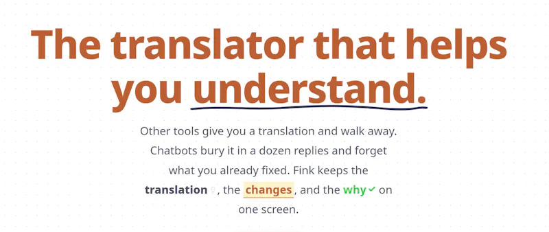Fink Translate screenshot 1
