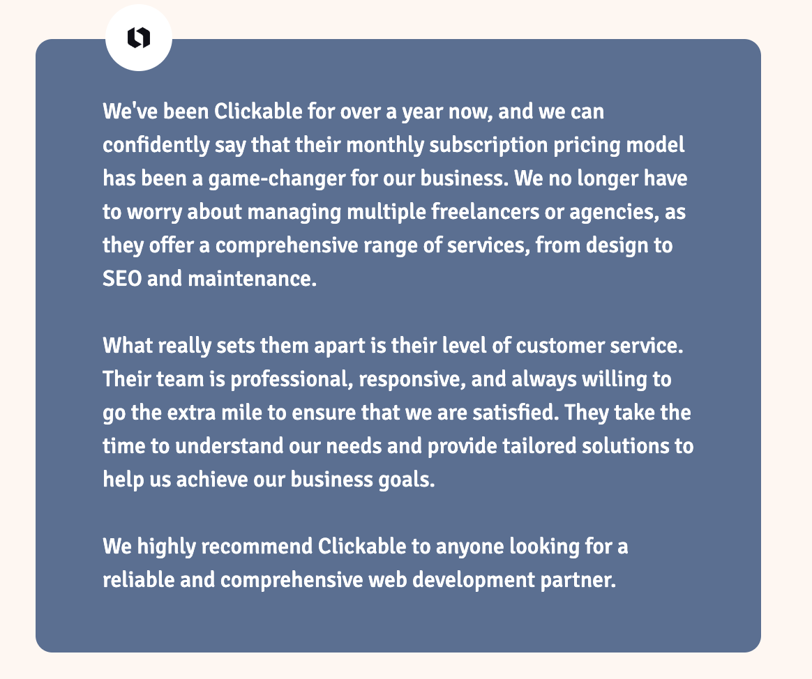 Clickable gallery image