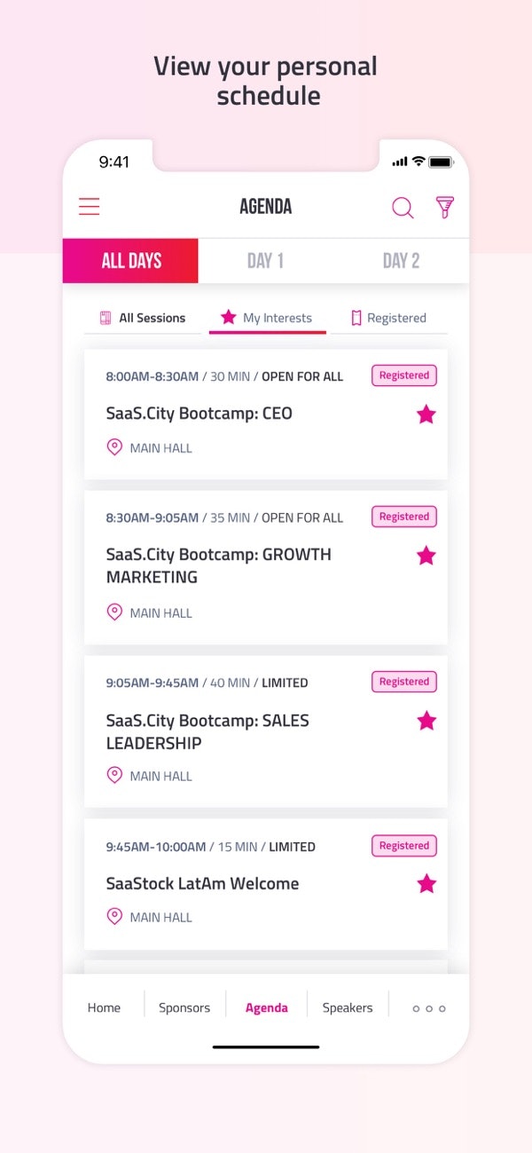 SaaStock Event App gallery image