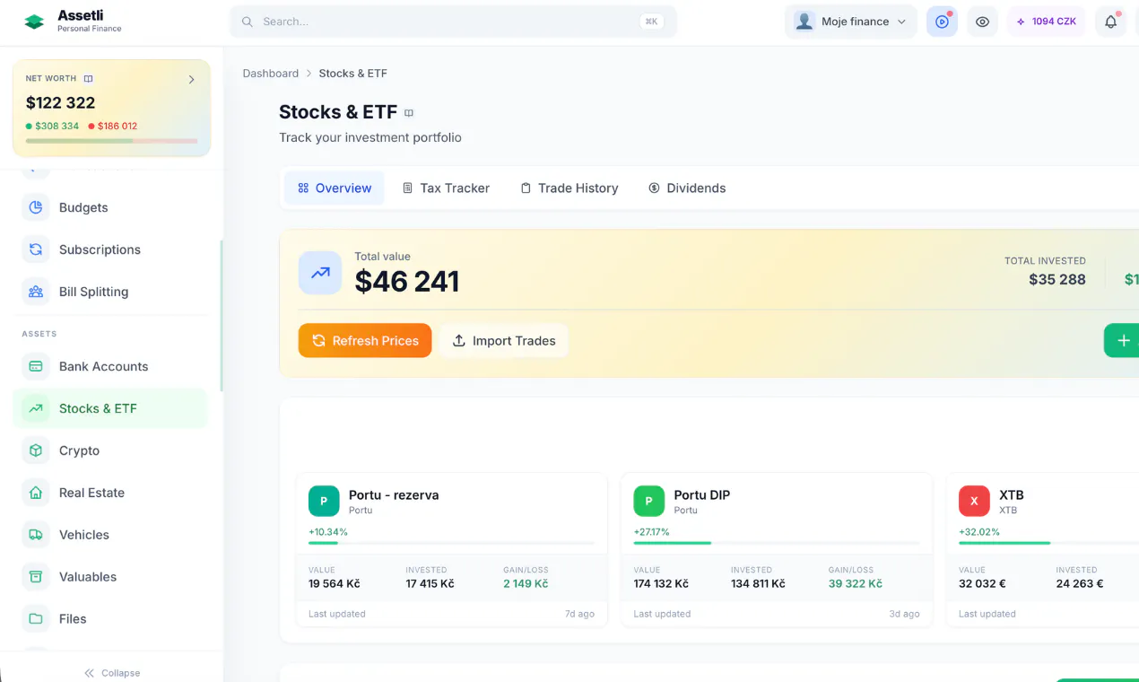 Assetli.app screenshot 2