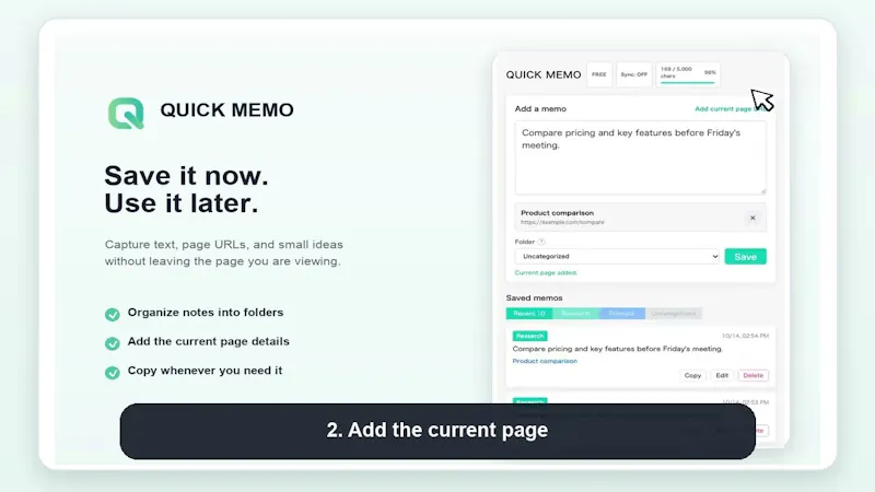 QUICK MEMO screenshot 1 (video preview)