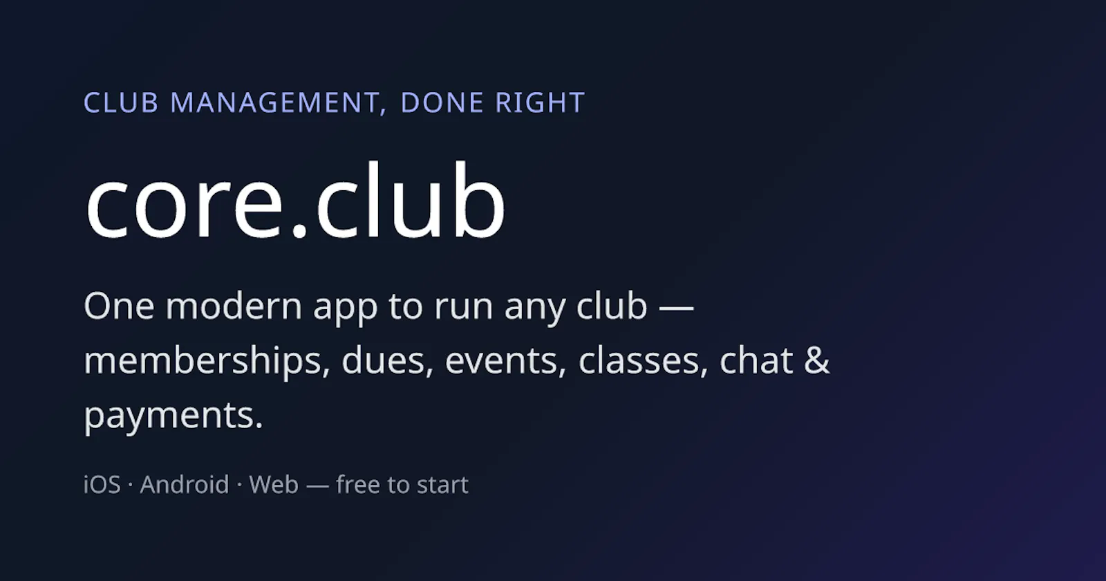 core.club screenshot 1