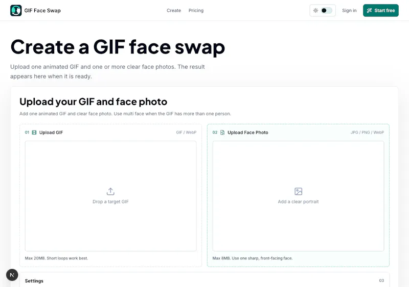 GIF Face Swap screenshot 1