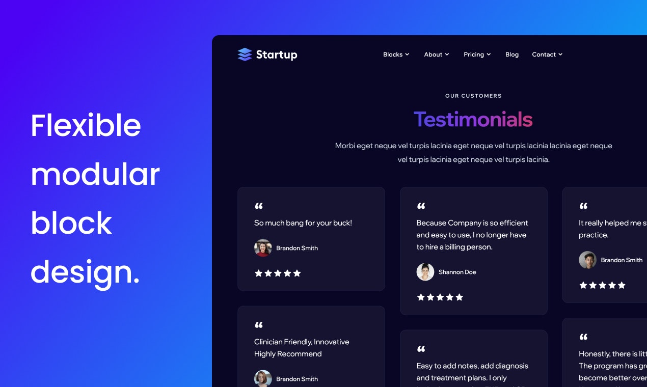 Startup Theme Theme - Пылающая быстрая тема Хьюго для бизнеса медиа 2