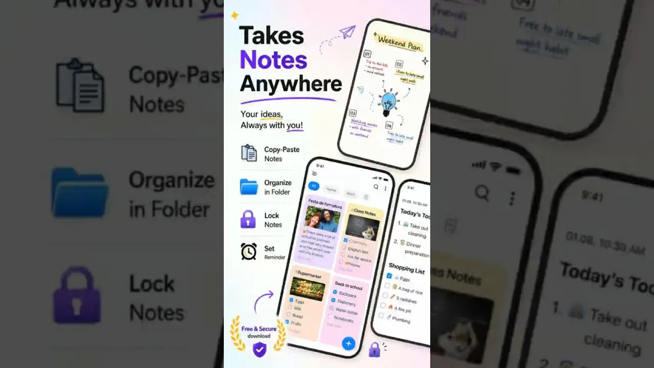 BetterNote - copy paste notes taking app gallery image