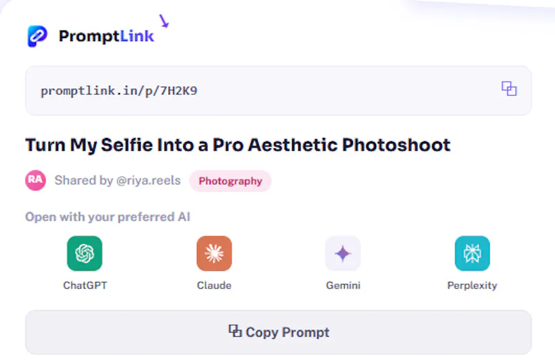 PromptLink screenshot 1
