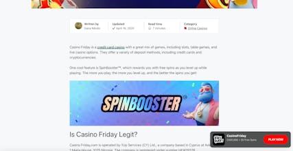 Credit Card Casinos Canada gallery image