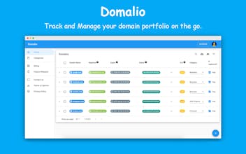 Domalio - Domain Portfolio Tracker gallery image