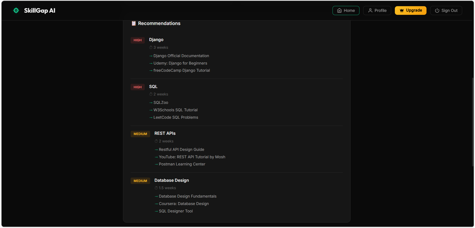 SkillGap AI gallery image