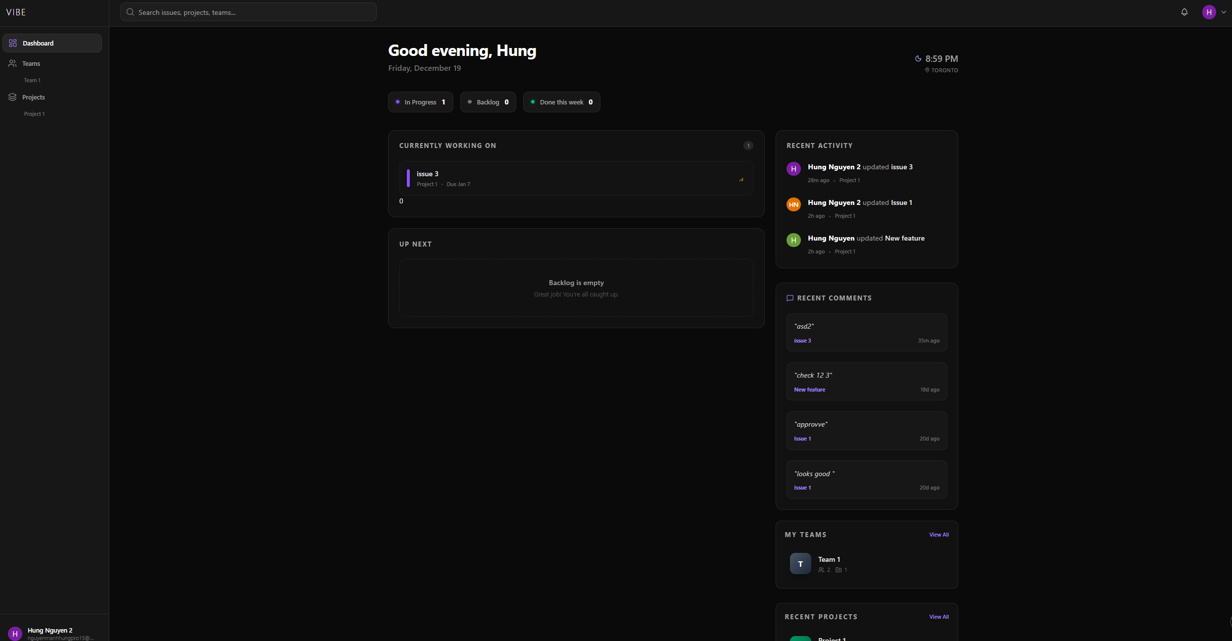 Vibe - Screenshot 2 showing product features and functionality
