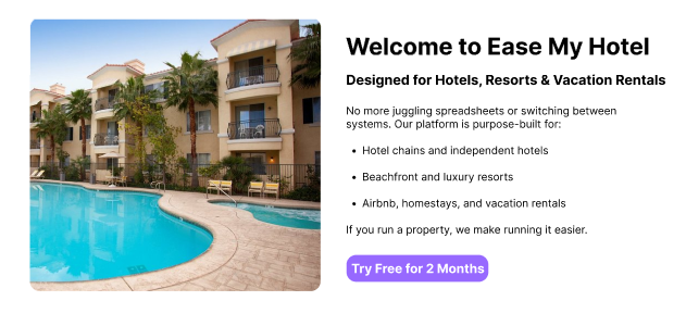 Facilitare il mio hotel - Semplifica gli hotel OPS con una potente piattaforma SaaS. media 2