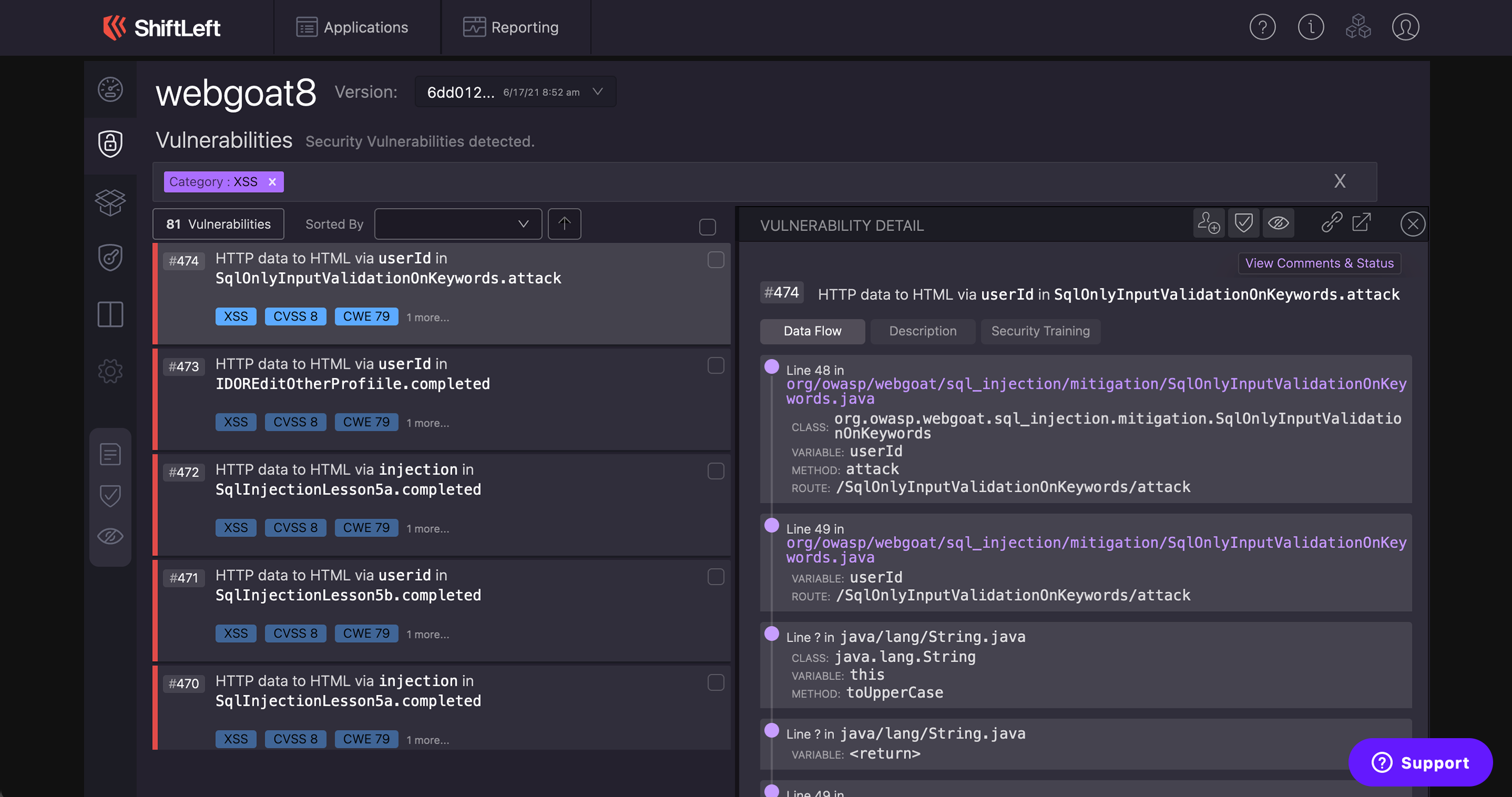ShiftLeft CORE: SAST + SCA + Education gallery image