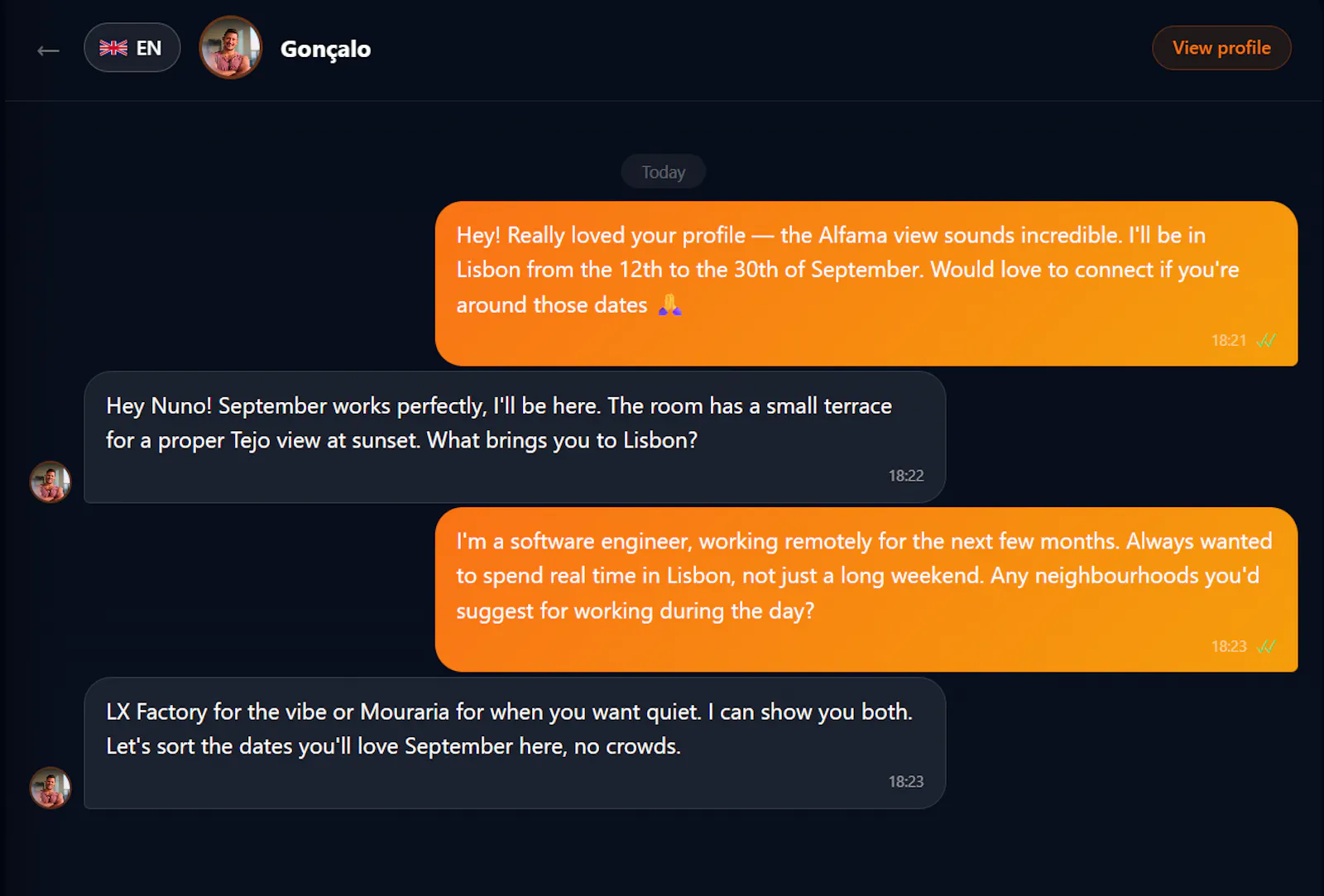 TravelMatchr screenshot 3
