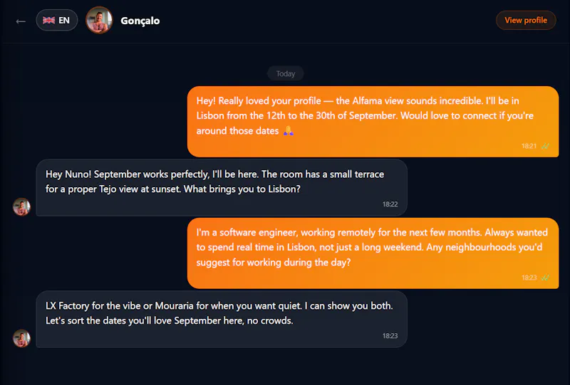 TravelMatchr screenshot 3