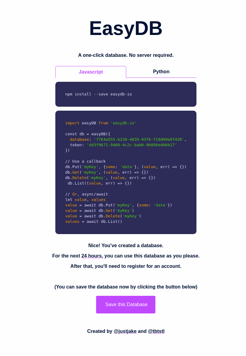 EasyDB gallery image